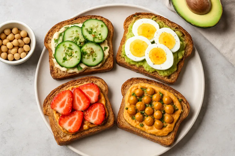 Gezonde toast met knapperige toppings en pure smaken voor elke dag