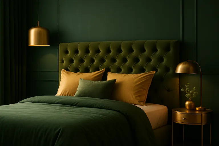 Waarom groen en goud in de slaapkamer